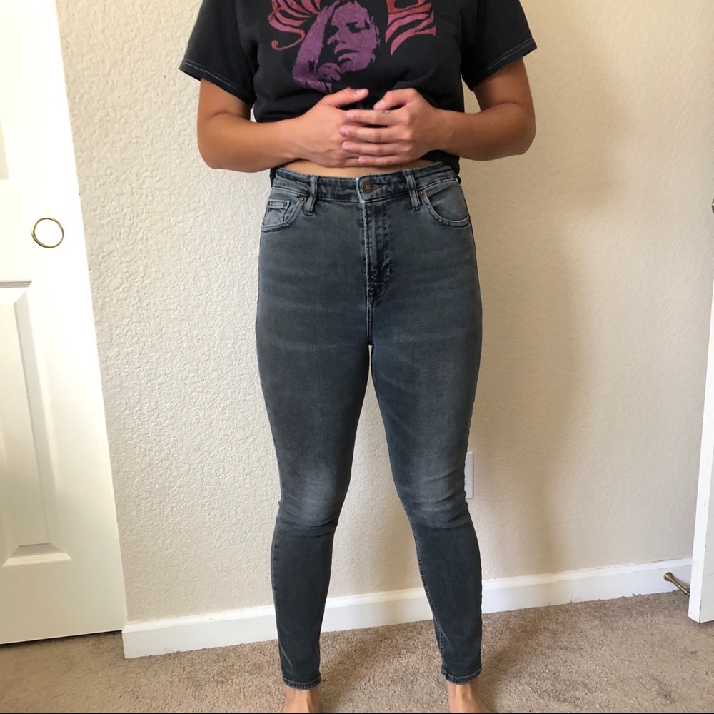 Lucky Brand Bridgette skinny jeans faded black